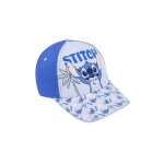 Casquette stitch bleu