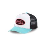 Casquette trucker enfant summer pinck blanc / turquoise / rose / noir