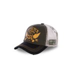 Casquette trucker avec filet crew vert kaki