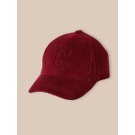 Casquette en velours garon bordeaux