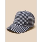 Casquette en vichy fille encre
