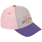 Casquette visi�re courb�e chat (2 - 6 ans) lila