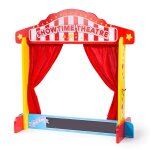 Castelet de thtre de marionnettes rouge
