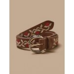 Ceinture en cuir fille dore