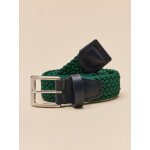 Ceinture tress�e gar�on vert sapin