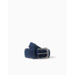 Ceinture tress�e avec d�tails en su�dine bleu