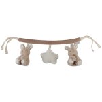 Chane d'activits pour poussette marron, beige, blanc