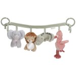 Cha�ne d'activit�s pour poussette safari friends vert, multicolore