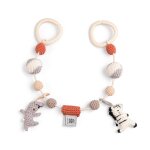 Chane de landau crochet teeny toes en coton bio violet lilac