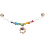 Cha�ne poussette van arc - en - ciel beige