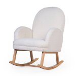 Chaise  bascule tissu teddy blanc