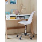Chaise de bureau enfant à roulettes blanc Chaise de bureau enfant à roulettes blanc
