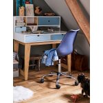 Chaise de bureau enfant à roulettes bleu marine Chaise de bureau enfant à roulettes bleu marine