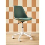Chaise de bureau enfant � roulettes vert