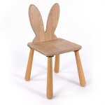 Chaise pour enfant dossier lapin - mael chêne Chaise pour enfant dossier lapin - mael chêne