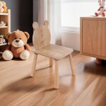Chaise pour enfant dossier ourson - mael chne