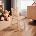 Chaise pour enfant dossier papillon - mael chne