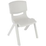 Chaise enfant empilable, intrieur / extrieur gris