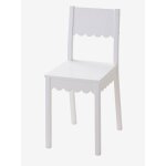Chaise enfant feston blanc