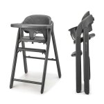 Chaise haute 3 - en - 1 tino, pliable avec plateau et harnais 5 points, r�glable, facile � nettoyer, ...
