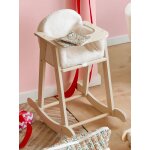 Chaise haute  bascule poupon en bois fsc bois