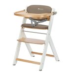Chaise haute b�b� en bois avec coussin timba light wood
