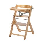 Chaise haute b�b� en bois avec coussin timba natural (wood)