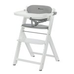 Chaise haute b�b� en bois avec coussin timba white