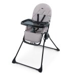 Chaise haute evolutive bebe dossier inclinable et harnais grey