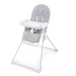 Chaise haute evolutive bebe dossier inclinable et harnais light grey