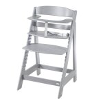 Chaise haute volutive en bois sit up flex - utilisable jusqu' la chaise d'adolescent gris
