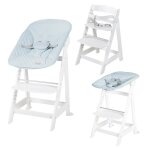 Chaise haute Évolutive born up avec transat déperlant et inclinable roba style blanc - bleu clair Chaise haute Évolutive born up avec transat déperlant et inclinable roba style blanc - bleu clair
