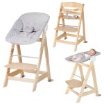 Chaise haute Évolutive born up avec transat déperlant et inclinable roba style naturel - gris argenté ... Chaise haute Évolutive born up avec transat déperlant et inclinable roba style naturel - gris argenté ...