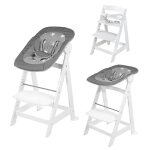 Chaise haute Évolutive born up avec transat inclinable sternenzauber blanc - grandes Étoiles Chaise haute Évolutive born up avec transat inclinable sternenzauber blanc - grandes Étoiles