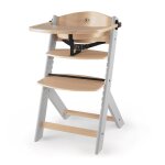 Chaise haute �volutive kinderkraft enock 2 en 1 avec assise r�glable, repose - pieds ajustable et bois ...