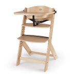 Chaise haute �volutive kinderkraft enock 2 en 1 avec assise r�glable, repose - pieds ajustable et bois ...