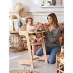 Chaise haute volutive woody 2 vertbaudet bois