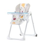 Chaise haute de luxe yummi bebe enfant, rglable, plateau amovible multicolore