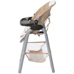 Chaise haute pour poup�es beige avec oursons beige