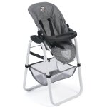 Chaise haute pour poupées jean gris gris Chaise haute pour poupées jean gris gris