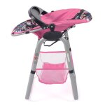 Chaise haute pour poup�es - licorne rose et bleu