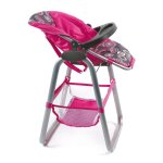 Chaise haute pour poup�es rose