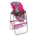 Chaise haute pour poupées rose Chaise haute pour poupées rose