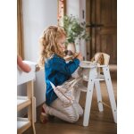 Chaise haute poupon en bois fsc blanc
