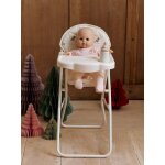 Chaise haute pour poupon retro flower cru