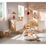 Chambre bébé complète camille, lit 120x60 et commode À langer - camille vanille Chambre bébé complète camille, lit 120x60 et commode À langer - camille vanille