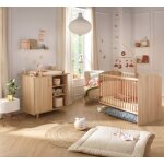 Chambre b�b� compl�te: lit et commode � langer - sam beige