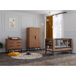 Chambre bb complte vintage octave noyer