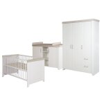 Chambre bébé Évolutive complète - style rustique moderne avec soft - close felicia blanc cassé / décor ... Chambre bébé Évolutive complète - style rustique moderne avec soft - close felicia blanc cassé / décor ...