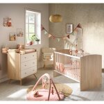 Chambre bébé, lit Évolutif et commode À langer - access blanc / marron Chambre bébé, lit Évolutif et commode À langer - access blanc / marron